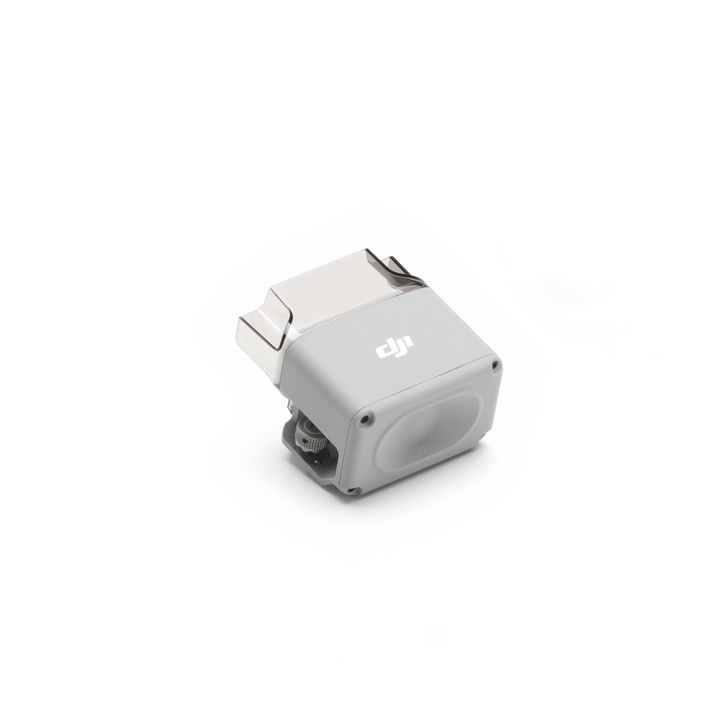 DJI drone accessory with speaker mounted