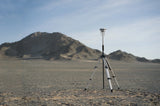 D-RTK 3 station mounted on the dual-lock tripod on open ground