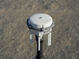 D-RTK 3 station mounted on the self-locking survey pole