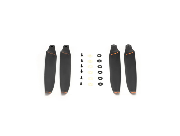 DJI Matrice 400 2510F propeller blades with mounting hardware on a white background